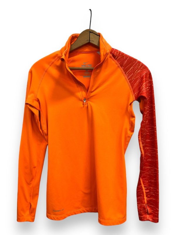 Athletic Top Long Sleeve Collar By Nike Apparel  Size: S Cheap