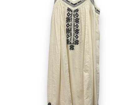 Black & Cream Dress Casual Midi Lucky Brand, Size S Online