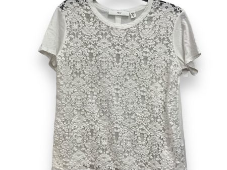 White Top Short Sleeve Wilt, Size S Fashion