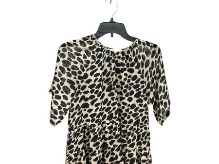 Animal Print Blouse Long Sleeve Loft, Size Petite   S Sale