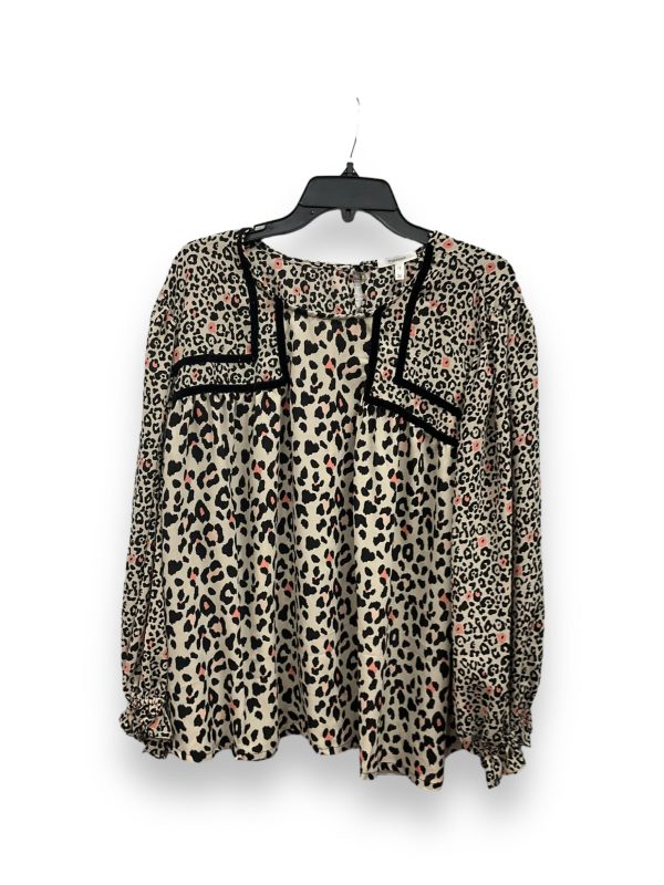 Animal Print Blouse Long Sleeve Maurices, Size 2x Online