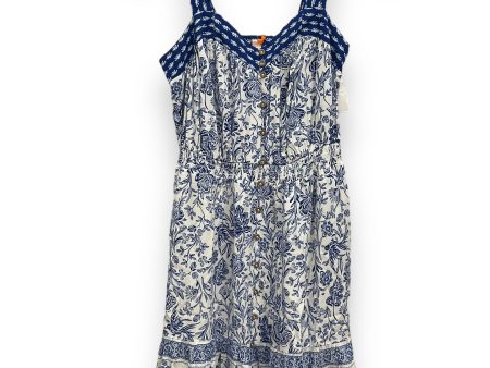 Blue & White Dress Casual Short Knox Rose, Size Xs For Cheap