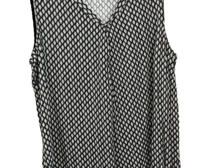 Black & Cream Top Sleeveless Croft And Barrow, Size Xl Online Hot Sale