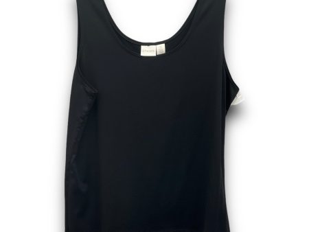 Black Top Sleeveless Chicos, Size L For Sale