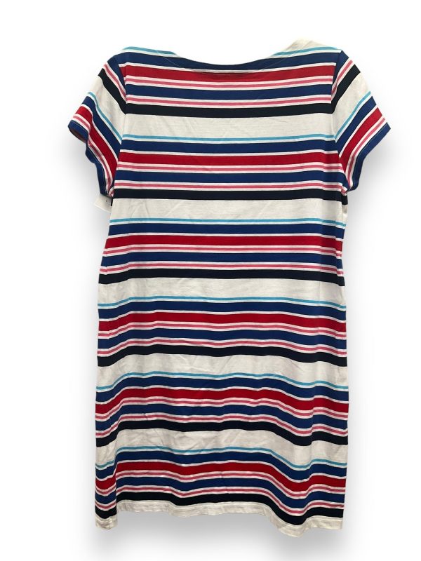 Striped Pattern Dress Casual Midi Tommy Hilfiger, Size L For Cheap