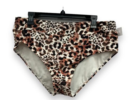 Animal Print Swimsuit Bottom Time And Tru, Size 1x For Discount