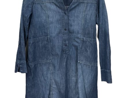 Blue Denim Dress Casual Midi Madewell, Size M Online Sale