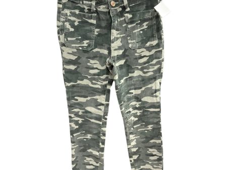 Camouflage Print Pants Corduroy Pilcro, Size 4 Supply