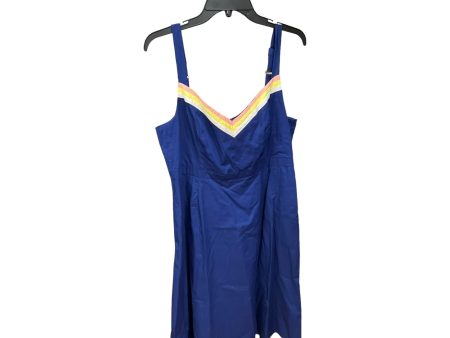 Blue Dress Casual Midi Modcloth, Size Xl Discount