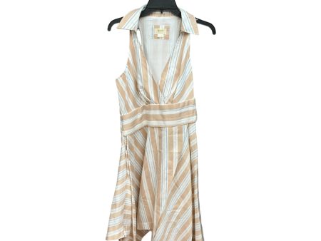 Striped Pattern Dress Casual Midi Maeve, Size L Online now