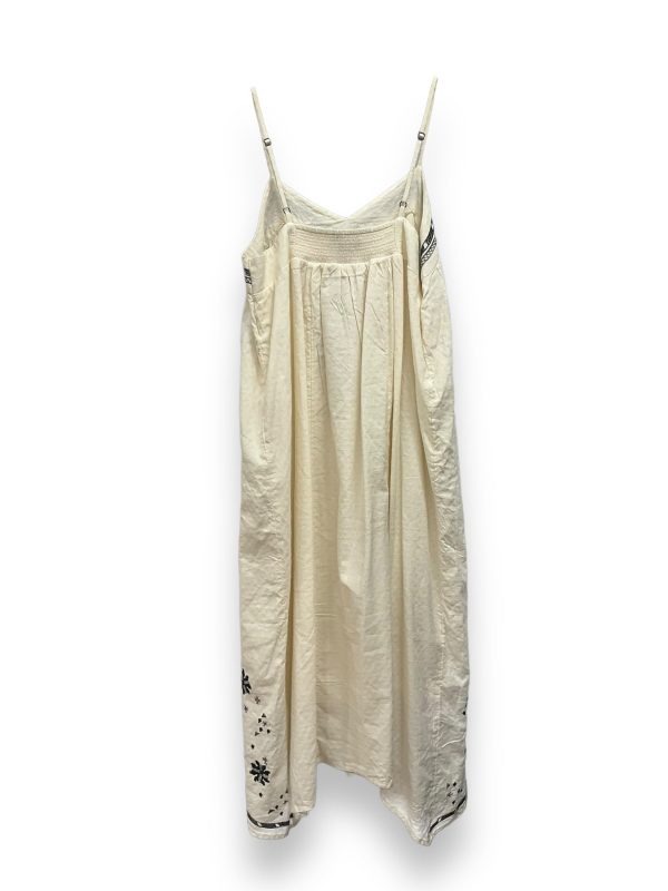 Black & Cream Dress Casual Midi Lucky Brand, Size S Online