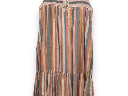 Striped Pattern Dress Casual Maxi Cmc, Size S For Discount