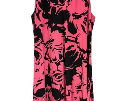 Black & Pink Dress Casual Midi Anne Klein, Size 12 Online now