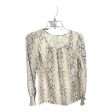 Animal Print Blouse Long Sleeve Japna, Size Xs Online now