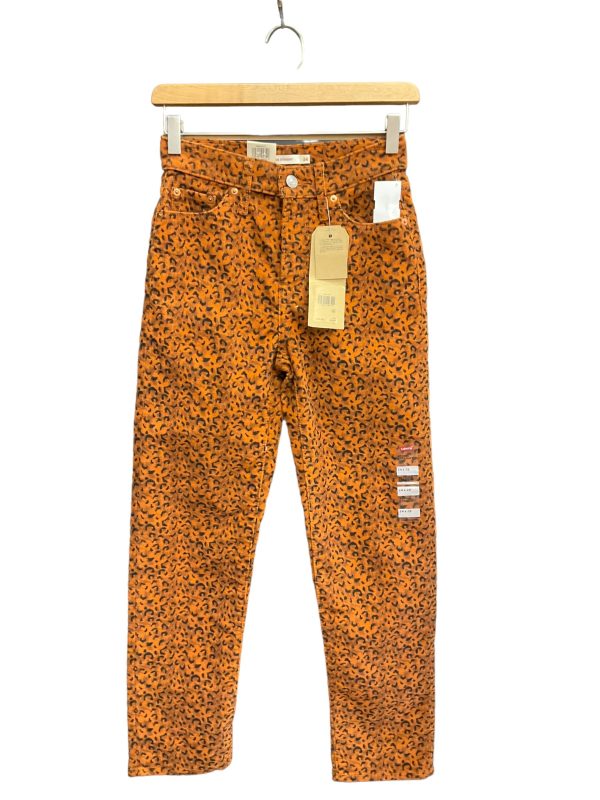 Animal Print Pants Corduroy Levis, Size 00 For Cheap