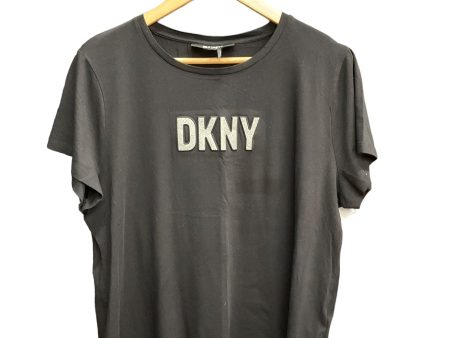 Black Top Short Sleeve Basic Dkny, Size Xl Online Sale