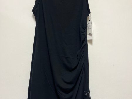 Black Dress Casual Midi Treasure And Bond, Size L on Sale