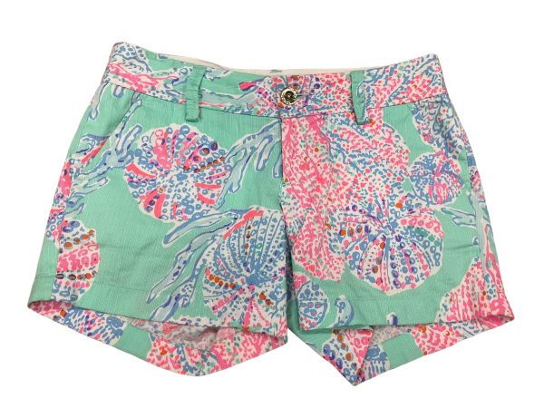 Aqua Shorts Lilly Pulitzer, Size 0 Online now