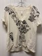 Black & Cream Top Short Sleeve Anthropologie, Size Xs Fashion