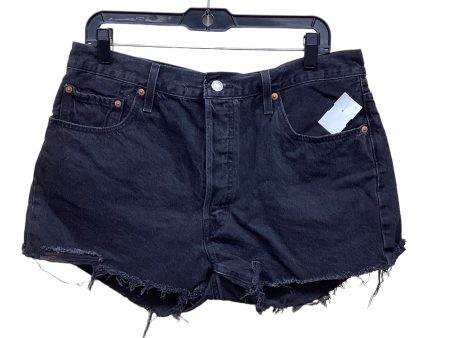 Black Denim Shorts Levis, Size 18 Sale