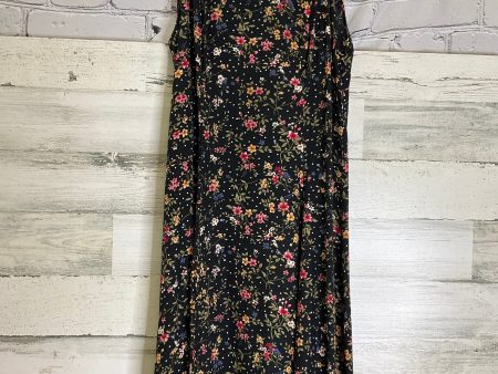 Black & Pink Dress Casual Midi Maggie Lawrence, Size Xl Hot on Sale