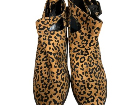 Animal Print Boots Ankle Heels Mix No 6, Size 6.5 For Sale