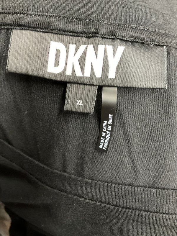 Black Top Short Sleeve Basic Dkny, Size Xl Online Sale