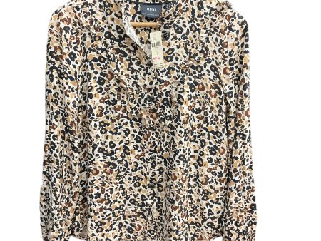 Animal Print Blouse Long Sleeve Maeve, Size S For Discount