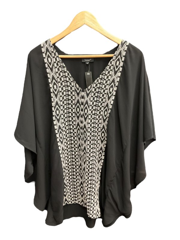 Black & White Tunic Short Sleeve Tolani, Size S For Discount