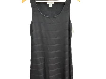 Black Dress Casual Midi Carmen By Carmen Marc Valvo, Size S Hot on Sale